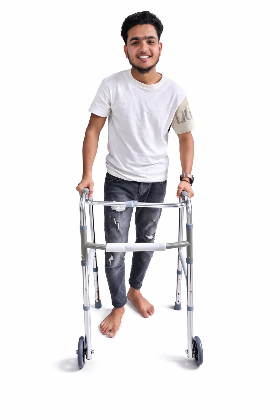 Premium Adjustable Walking Frame with Wheels